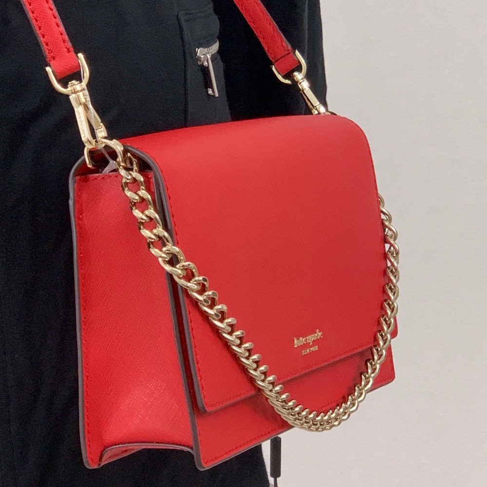 ❤️ NWT! Kate Spade Hot Chili Crossbody/Clutch - Picture 5 of 6